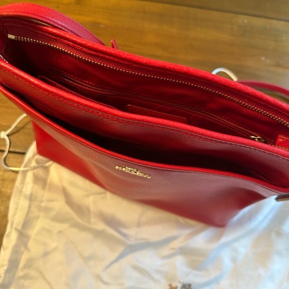 COACH Cherry (and Cheery!) Red Leather Purse - Picture 7 of 12